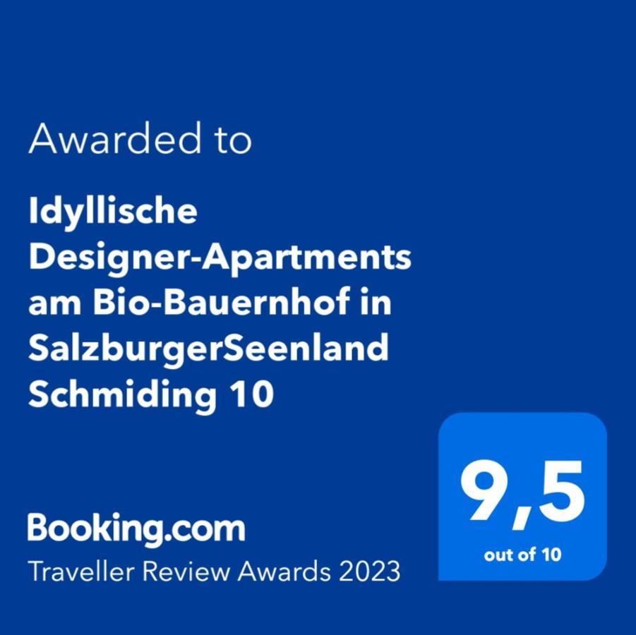 Idyllische Designer-Apartments Am Bio-Bauernhof In Salzburgerseenland Schmiding 10 Зекирхен-ам-Валлерзе Экстерьер фото